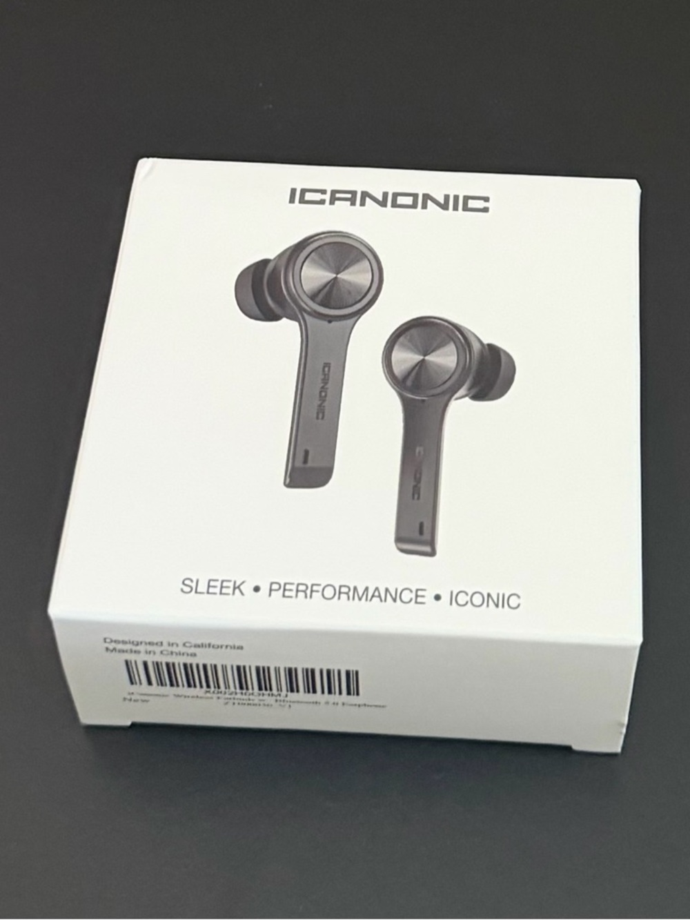 Canon Iconic True Wireless Earbuds in Black and Silver